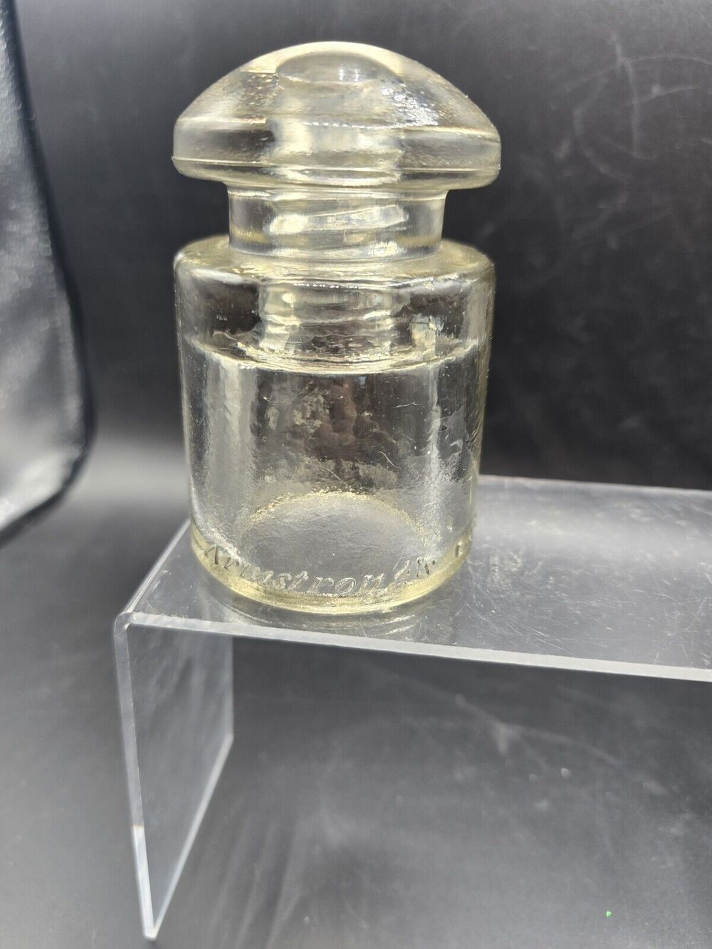 One Groove Vintage Armstrong’s CSC Clear Glass Insulator U.S.A. @ 45 51